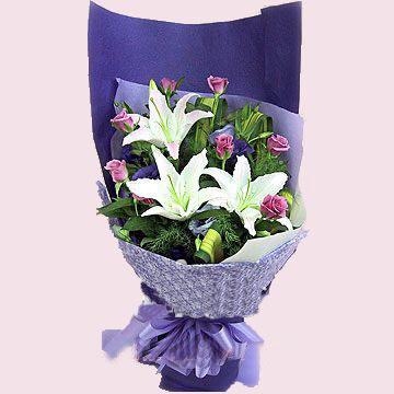 9枝紫玫瑰/爱你如一