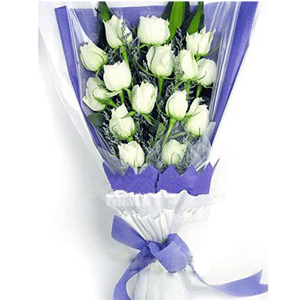 白玫瑰15枝/爱无价